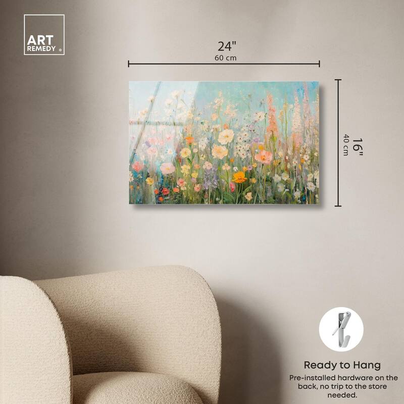 Soft Focus Flora II Acrylic by Art Remedy, Ready to Hang