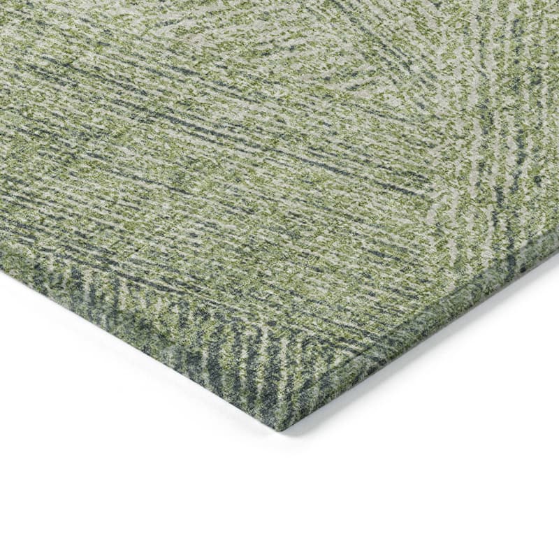 HomeRoots Abstract Transitional Rectangle Outdoor Rug
