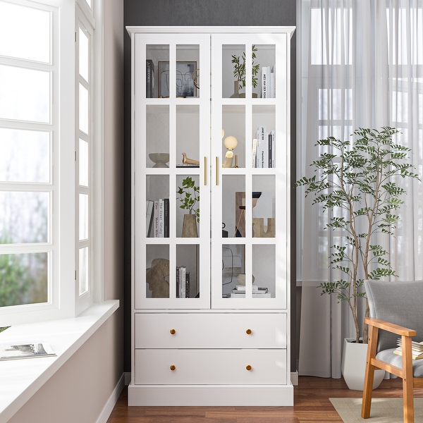 White curio cabinets for sale discount