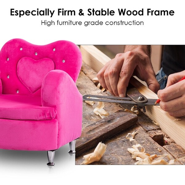 children's velvet sofa