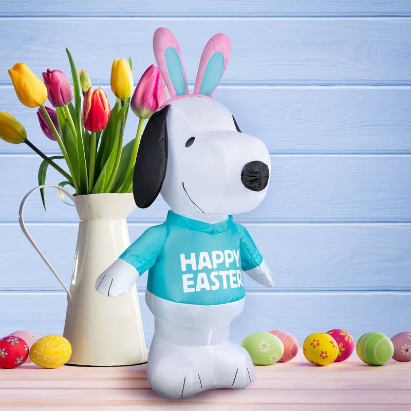 National Tree Company 19 in. Inflatable Easter Snoopy - 19 in