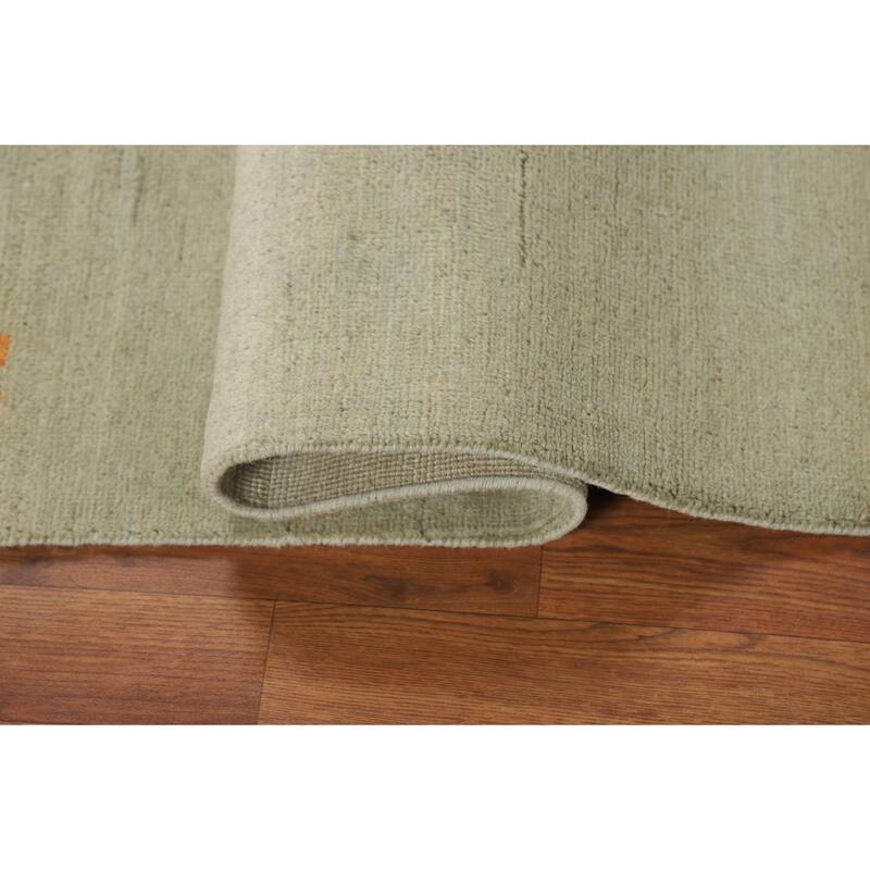 Gabbeh Modern Foyer Rug Accent Handmade Wool Carpet - 2'7"x 3'11"