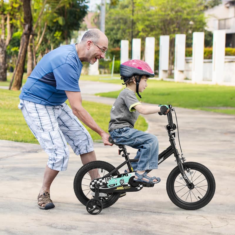 Costway 12"/14"/16"/18" Kids Training Bike with Removable Training