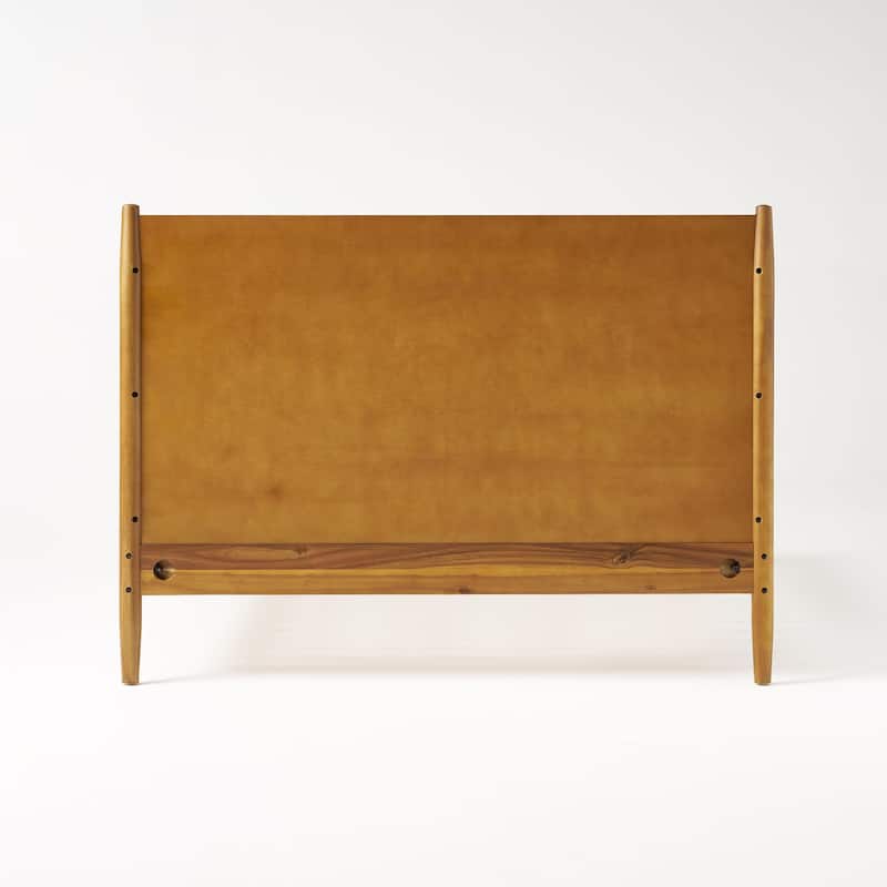Christopher Knight Home - Rosita Mid-Century Solid Wood Platform Bed with Sleek Splayed Legs