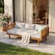 Option Teak Finish + Light Gray Cushion