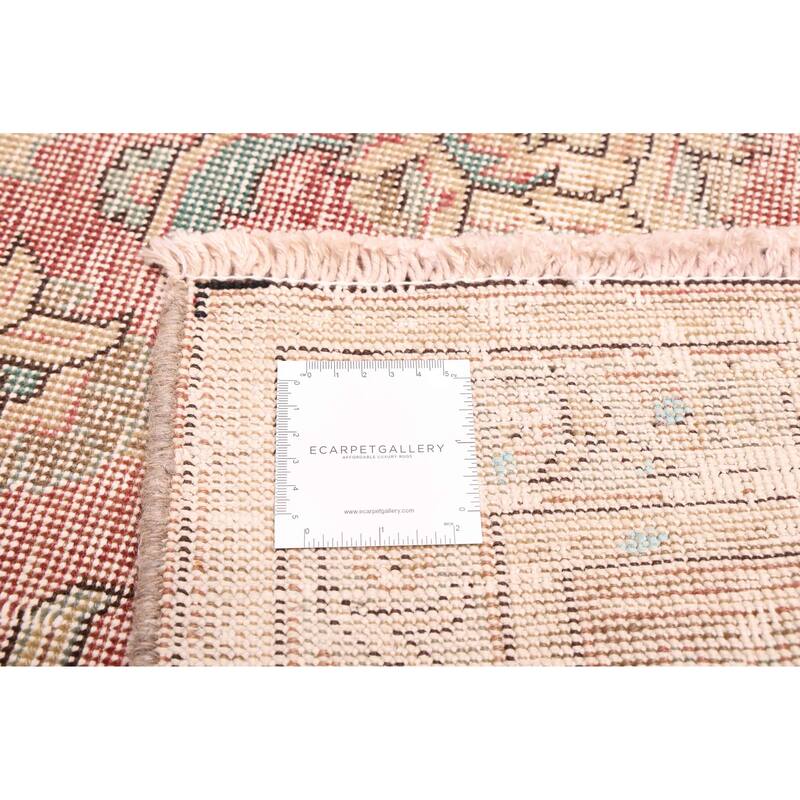 ECARPETGALLERY Hand-knotted Antalya Vintage Dark Red Wool Rug - 9'5 x 12'4