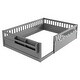 preview thumbnail 11 of 10, Full Size Toddler Floor Bed Fence Bed with Guardrails, Grey