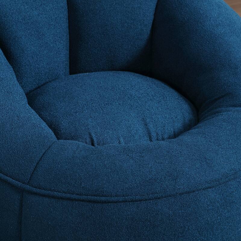 High Pressure Foam Bean Bag Sofa Chair with Footrest