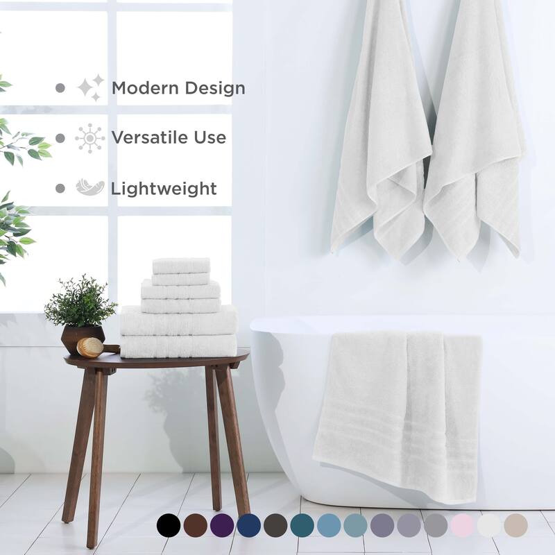 Martex Ultimate Performance Cotton Low-Lint Soft Absorbent Towel Set