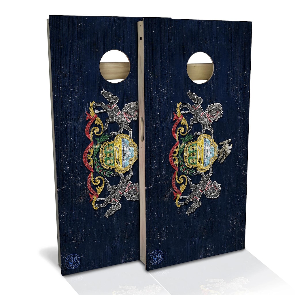 Pennsylvania Flag Outdoor Cornhole Board Set