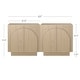 preview thumbnail 76 of 84, Iris Wooden Accent Cabinet, Sideboard Credenza or TV Stand with Arched Cabinet Doors and Adjustable Shelves