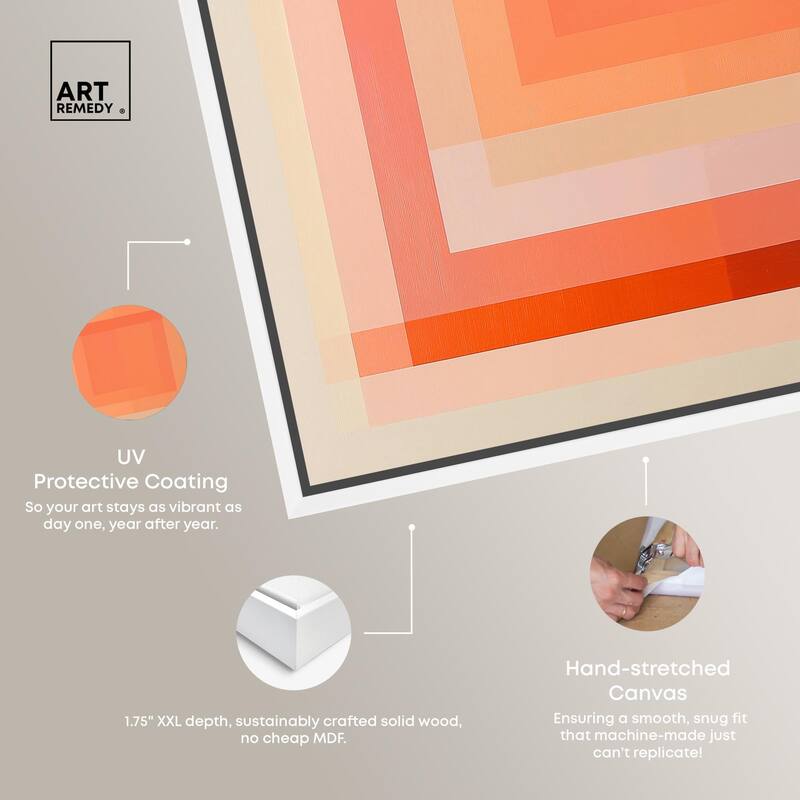 Minimal Color Blocks III Canvas by Art Remedy