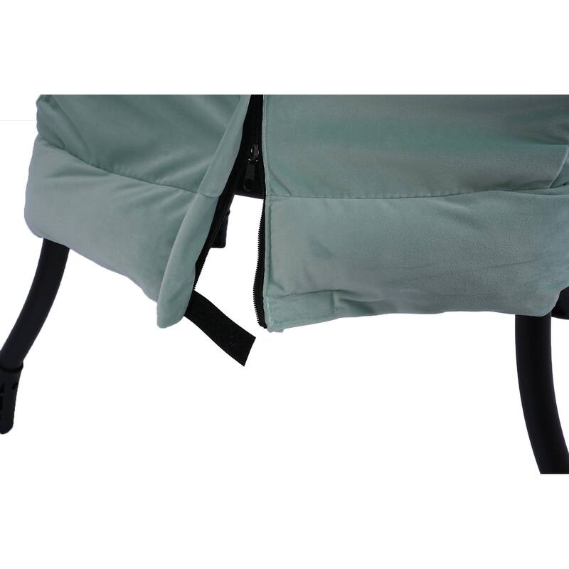 Green 22.35" Tufted Lounge Chair with Side Pocket