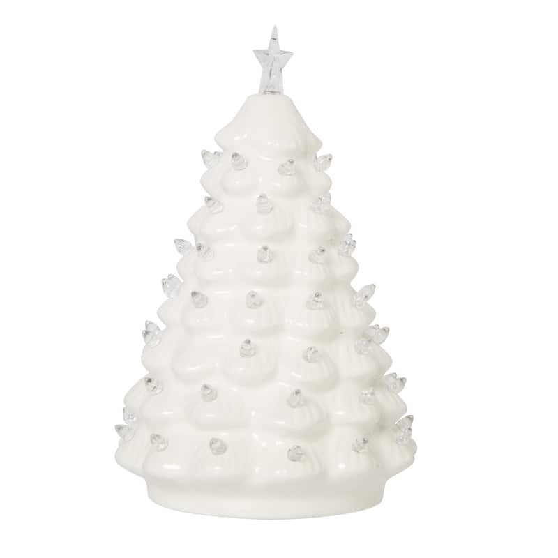 Large White Tree LED Figurine