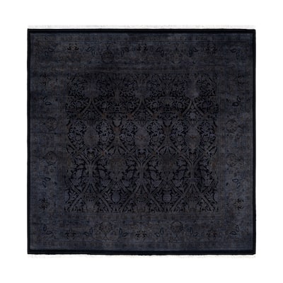 Overdyed One-of-a-Kind Hand-Knotted Area Rug - Black - 6' 2" x 6' 3"