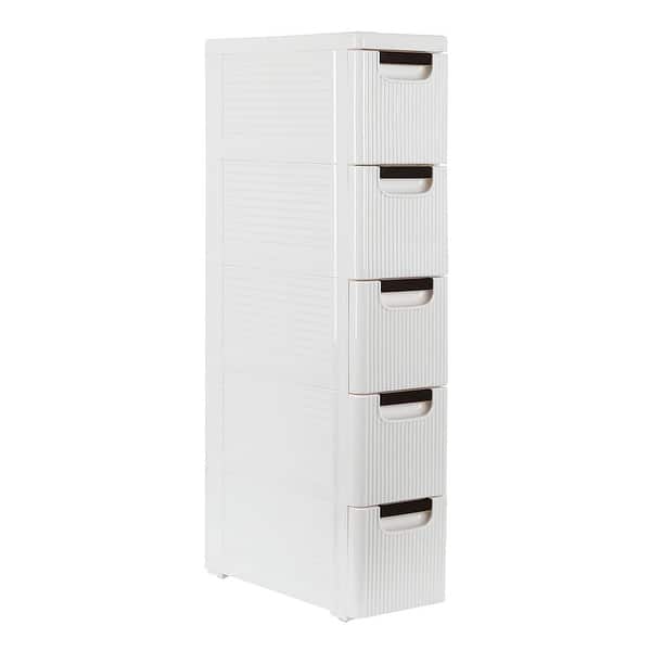 Plastic Storage Bins with 5 Drawers,Durable Plastic Drawers ...