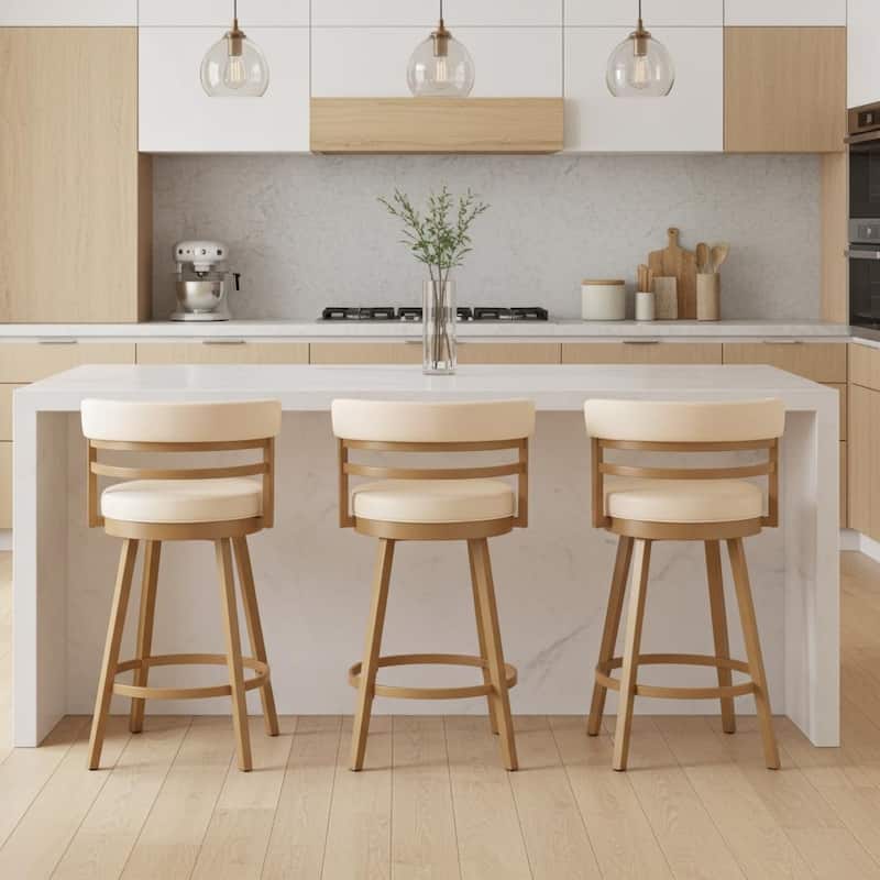 Tempo Furniture Camden Swivel 26" Counterstool w/ Fully Welded Metal Frame (Commercial Grade) by Furnish Theory (Various Colors)