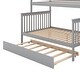 preview thumbnail 24 of 24, Twin over Full Pine Wood Bunk Bed with Trundle