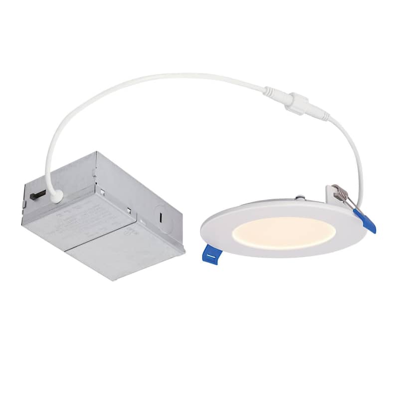 Westinghouse Lighting 10-Watt (65-Watt Equivalent) Slim Recessed LED Downlight, Color Temperature Selectable - 4-Inch (New Version) - Selectable