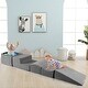 preview thumbnail 4 of 5, Kids 5-Piece Playset with Climbing, Crawling, and Ball Pit, Fun Activity Set for Toddlers - 24" x 18" x 12" (L x W x H)