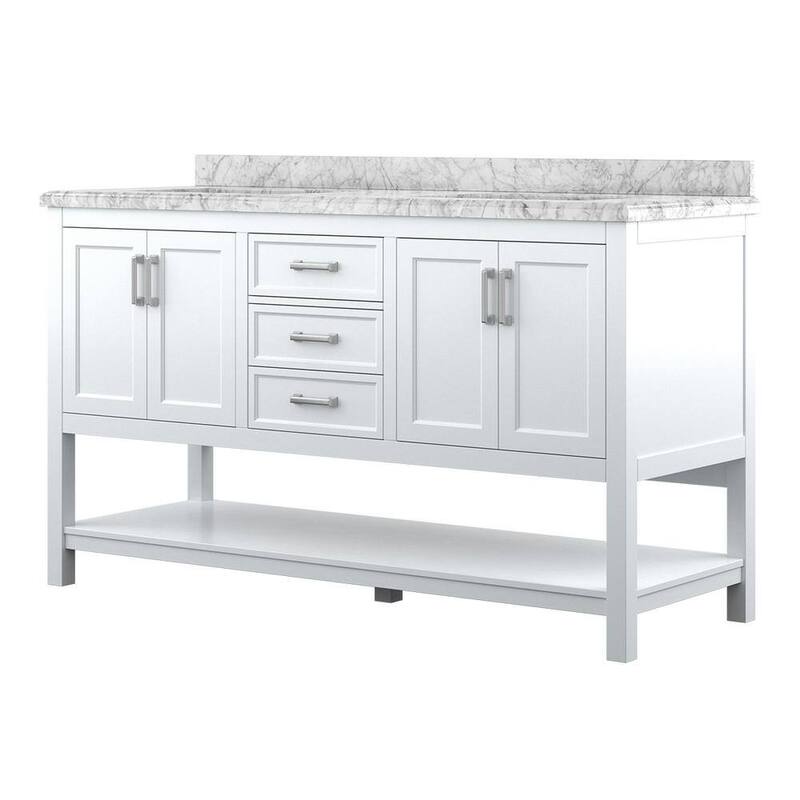 Design Element Affinity 61" Double Sink Vanity