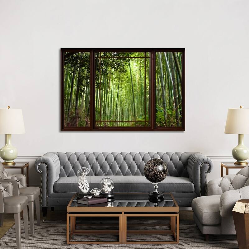iCanvas "Bamboo Forest Window View" by Unknown Artist Canvas Print