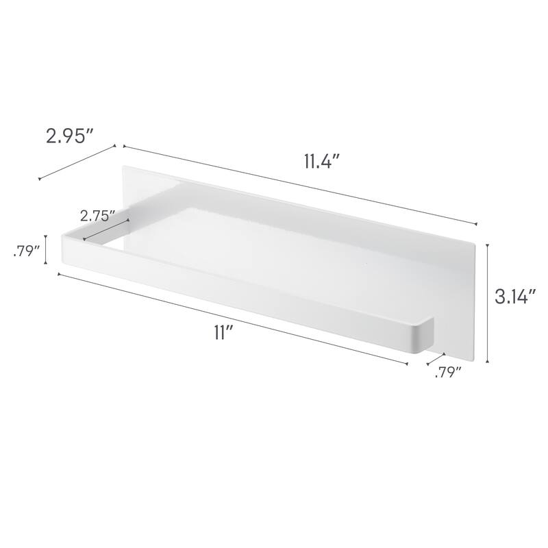 Yamazaki Home Magnetic Paper Towel Holder, Steel, Holds 2.2 lbs - L 2.95 x W 3.15 x H 11.42 inches