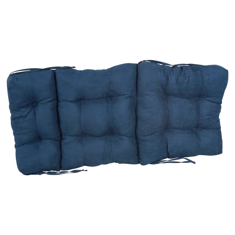 Multi-section Tufted Indoor Microsuede Seat/Back Chair Cushion (Multiple Sizes)