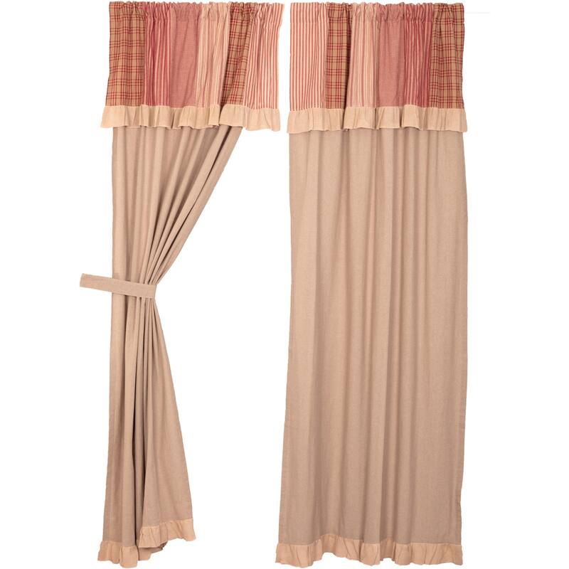 Sawyer Mill Patchwork Panel with Valance Set - Panel 84x40