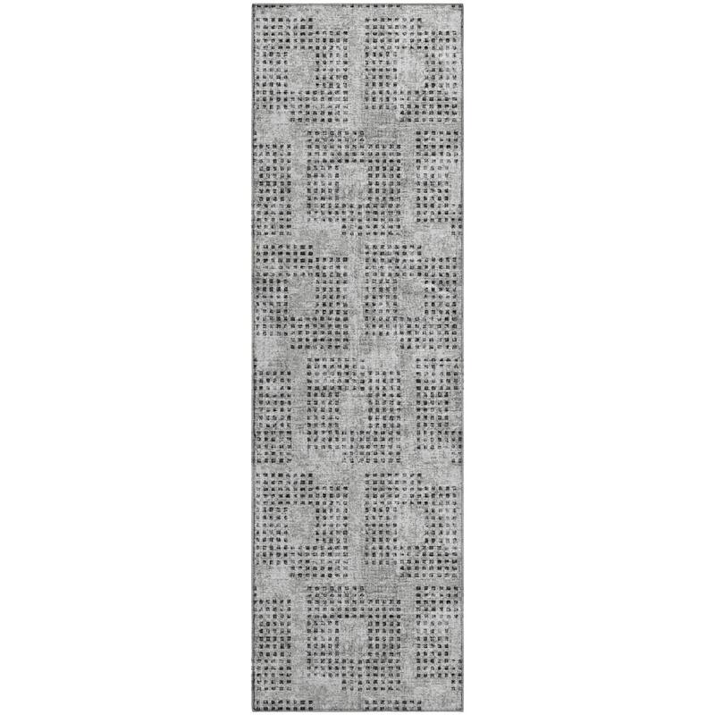 Premium Washable Super Soft Modern Houndstooth Mayfield Rug