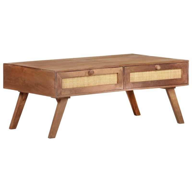 vidaXL Coffee Table 39.4"x23.6"x15.7" Solid Mango Wood