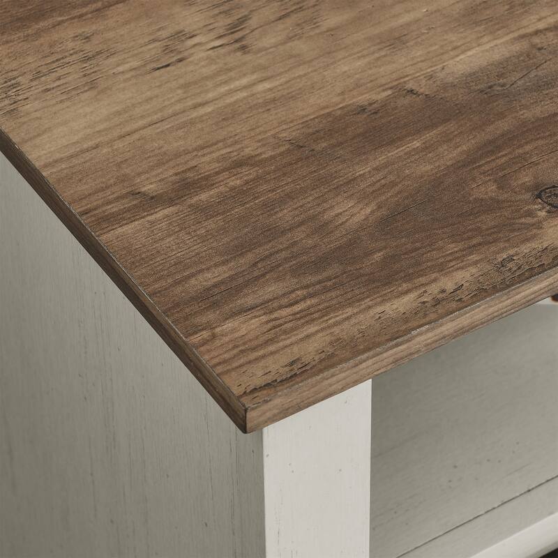 Jasmine White 60" Fireplace TV Stand with Remote Control and Safety Protection for TVs Up to 70"