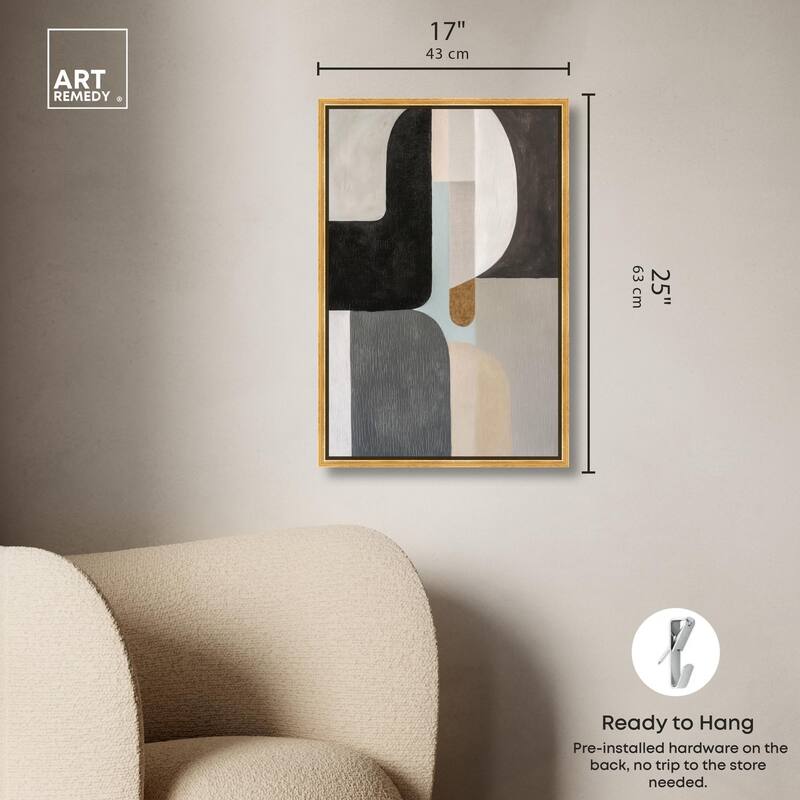 Interlocking Segments III Canvas by Art Remedy