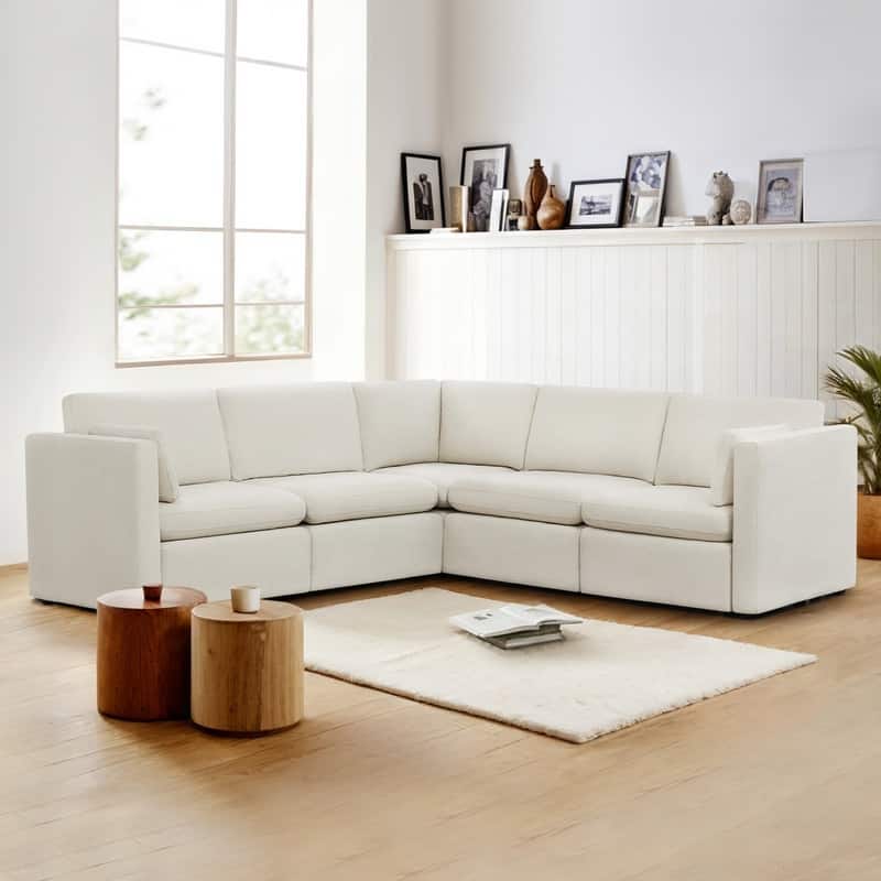 Spruce & Spring Mia Oversized Modular Sectional Fabric Sofa Set