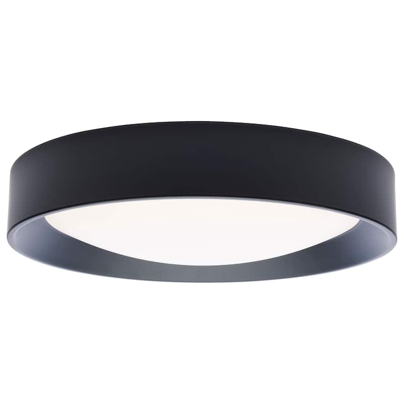 Selene 13 Inch LED Flush Mount CCT Selectable Black Finish