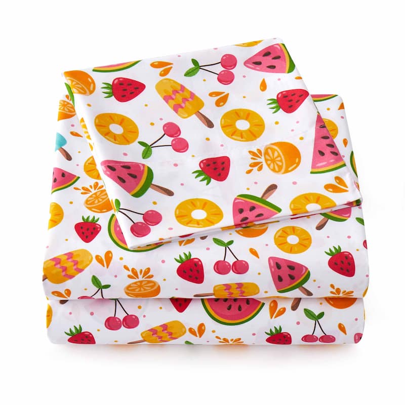 Fruity Fun Multi Color Kids Sheet Set