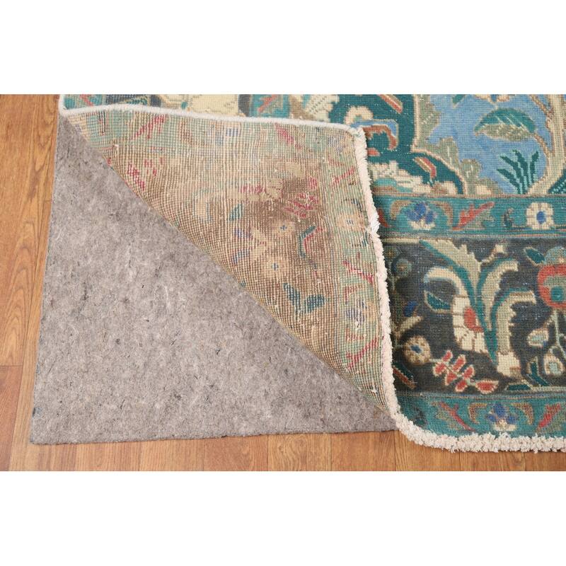 Tabriz Persian Area Rug Living Room Hand-Knotted Wool Carpet - 9'9"x 12'4"