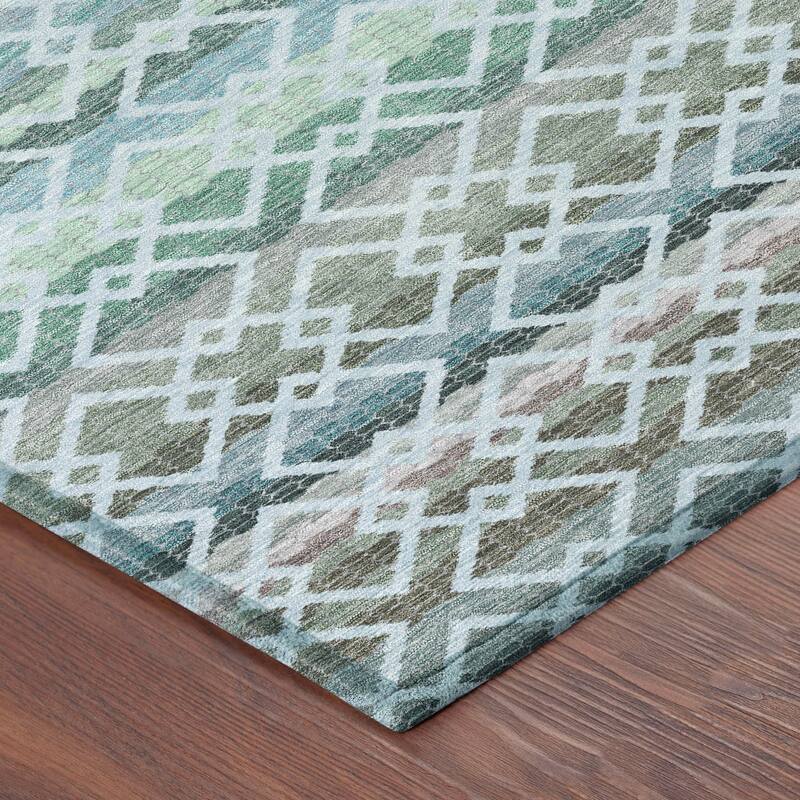 Machine Washable Indoor/ Outdoor Cabo Stripe Chantille Rug