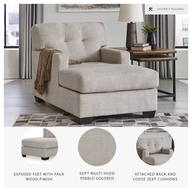 Signature Design by Ashley Mahoney Chaise - 35"W x 62"D x 37"H