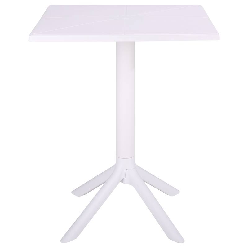 SAFAVIEH Outdoor Living Stella Square Bistro Table - 24"W x 24"D x 30"H - White