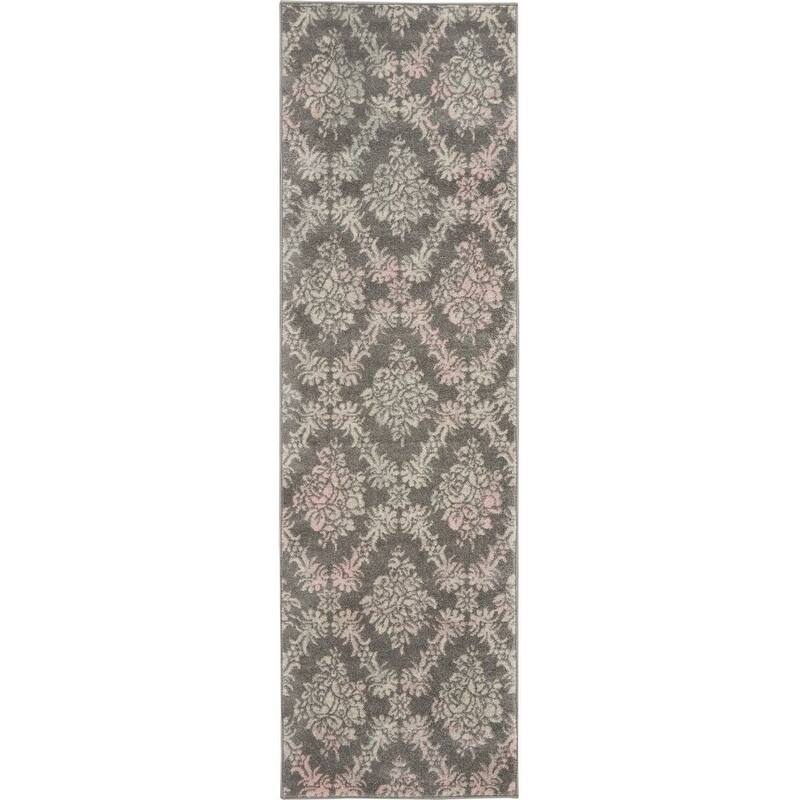 Nourison Tranquil French Country Floral Damask Area Rug