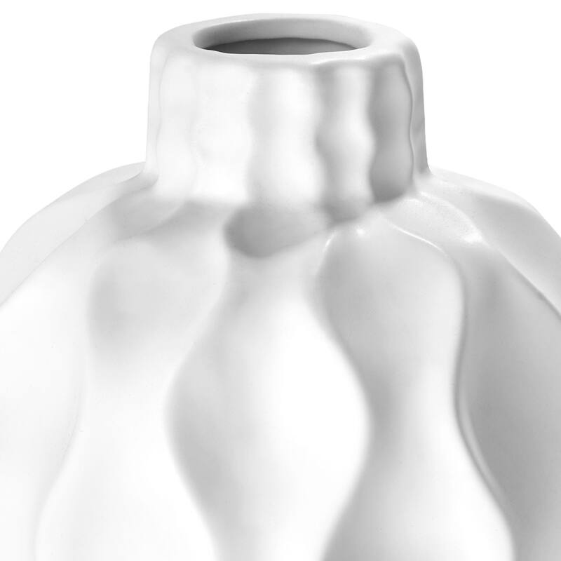 American Art Decor Porcelain Purity Vase Table Top Decor - 19.5" x 6"