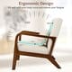 preview thumbnail 7 of 15, Costway 1PC/2PCS Modern Accent Chair Leisure Armchair with Rubber Wood - See Details