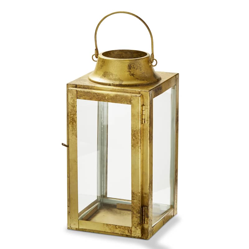 Liam Lantern Short Antique Brass