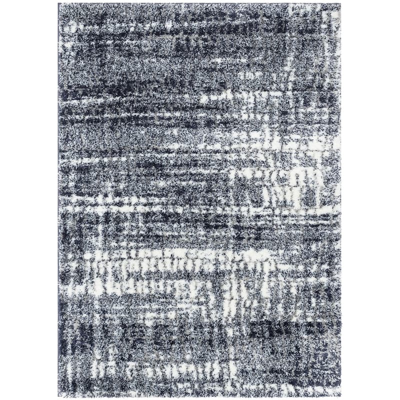 Well Woven Celeste Sintra Mid-Century Modern Geometric Area Rug - 3' 11" x 5' 3" - Blue
