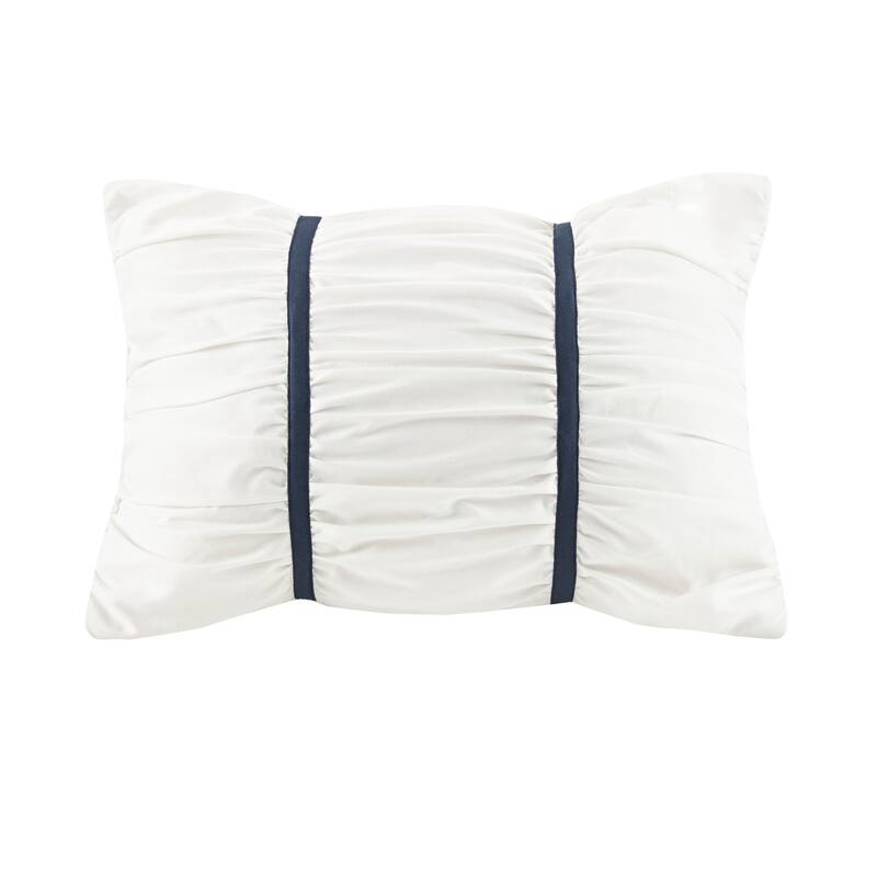 GDF Studio - Zennia 7 Piece Printed Seersucker Comforter Set with Throw Blanket