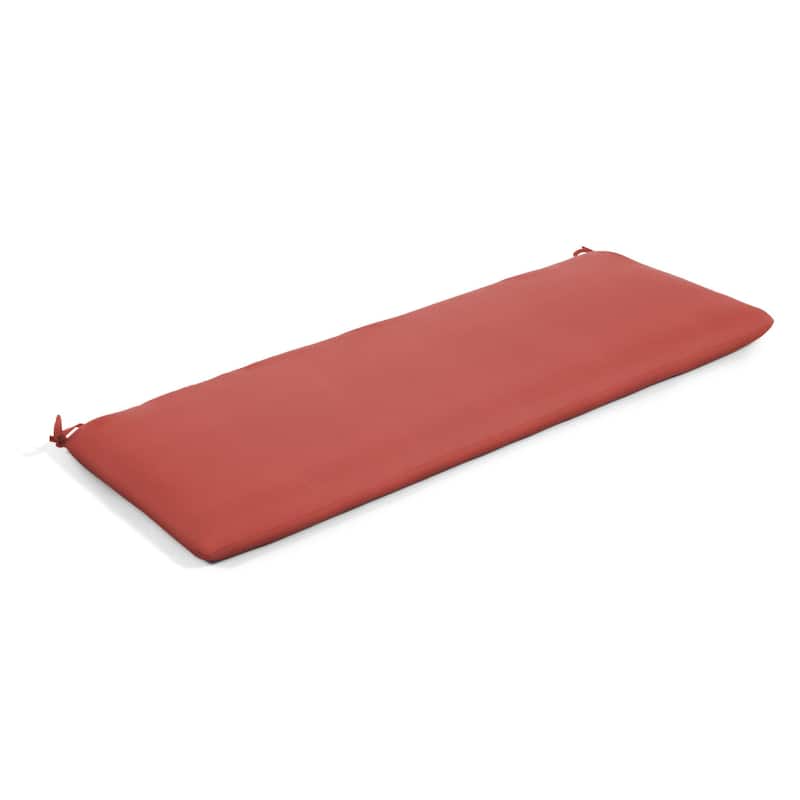Sunbrella® Solid Fabric 1-Piece Indoor/Outdoor Bench Cushion, 48"W x 18"L, Canvas Navy - 48"W x 18"L