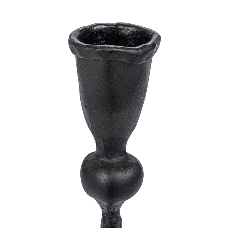 Decorative Hand-Forged Metal Taper Holder