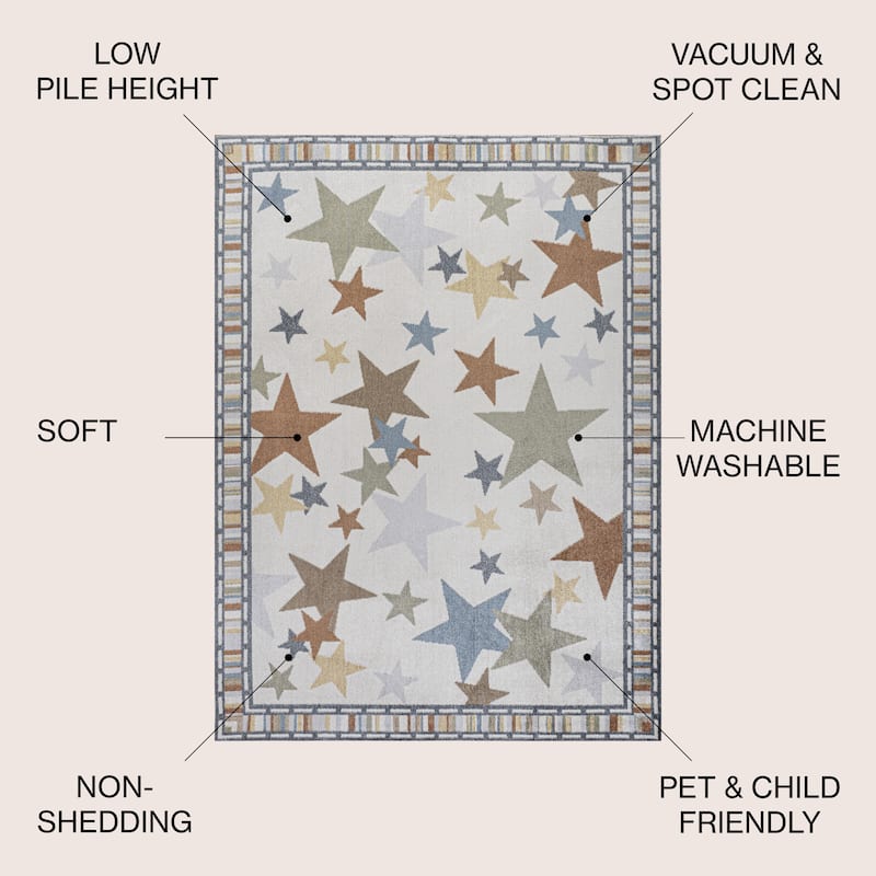 JONATHAN Y Dila Geometric Striped Area Rug
