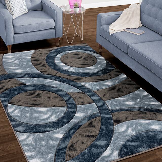 Orelsi Collection Abstract Area Rug